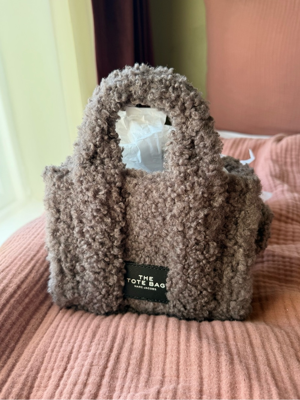 Marc By Marc Jacobs Brown Sherpa Mini Tote Bag